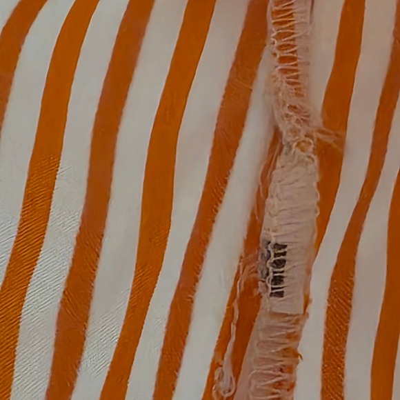 Loro Piana Rust and Cream Striped Button-Down Shirt - Picture 6 of 12